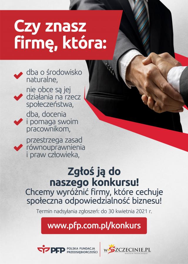 Szukamy firm odpowiedzialnych społecznie! - Konkurs