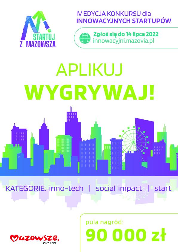 Wystartowała 4. edycja konkursu Startuj z Mazowsza,