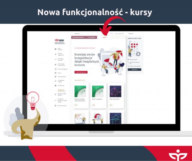 Nowość na Platformie Szkoleniowej Polskiej Fundacji Przedsiębiorczości. Poznajcie, co kryje zakładka &bdquo;KURSY&rdquo;