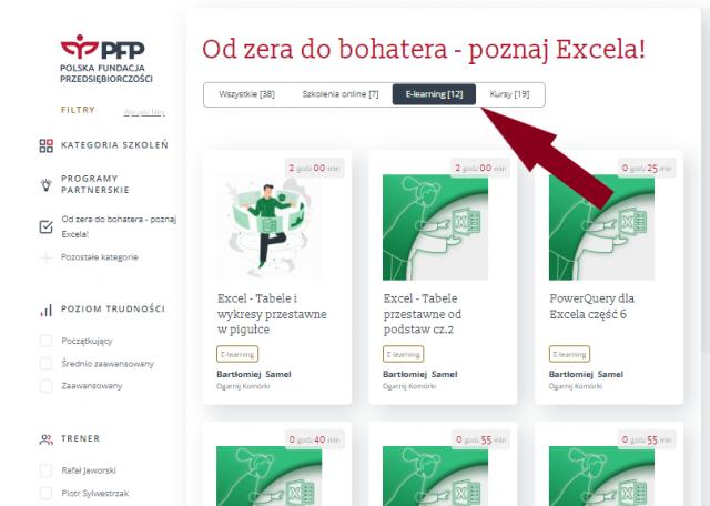 Od Excela nie robimy sobie wakacji. W lipcu każde szkolenie online będzie dostępne jako e-learning!