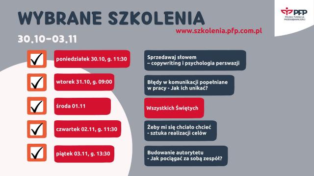 W długi weekend listopadowy także szkolimy. CANVA i Excel polecają się na szkolenia przydatne w pracy!