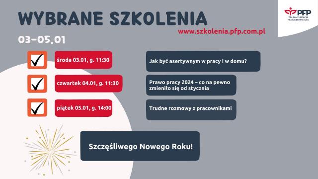 60 szkoleń w miesiąc. Mocne wejście platformy szkoleniowej PFP w nowy rok