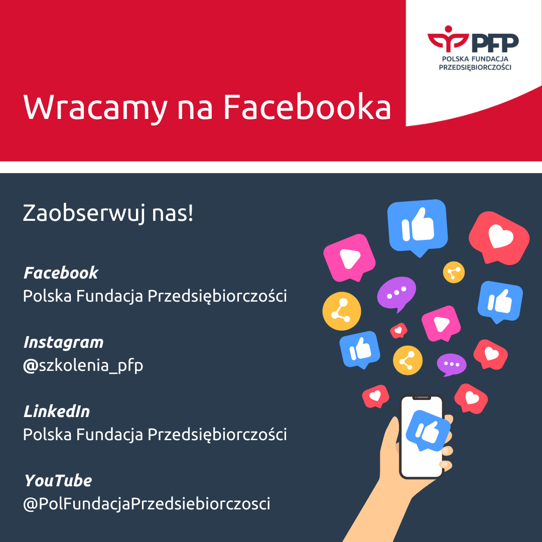 Wróciliśmy na Facebooka!