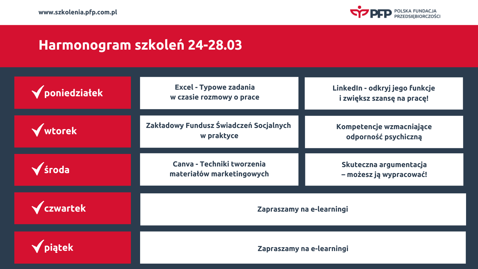 Intensywny tydzień pełen wiedzy – to przygotowaliśmy na Platformie Szkoleniowej Polskiej Fundacji Przedsiębiorczości