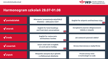 10 szkoleń w 5 dni. W tym tygodniu w cyklu „Business & Travel” stawiamy na język angielski